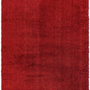 Covor pufos rosu modern model uni Payton Red 45 mm 80x150 cm PAYT080150REDD