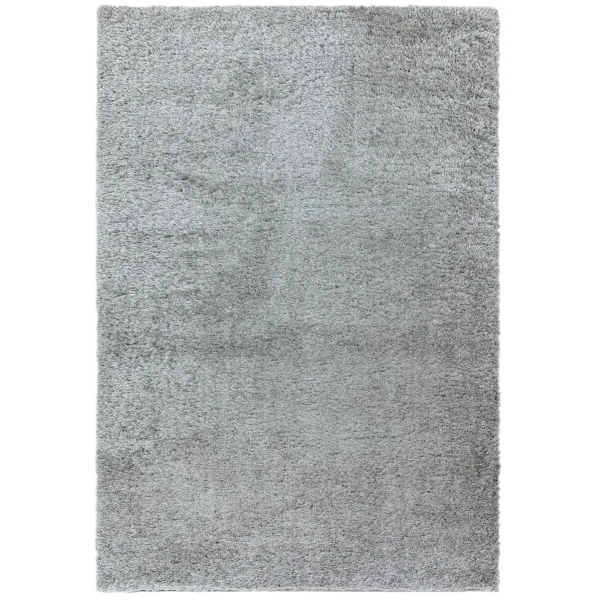 Covor pufos argintiu modern model uni Payton Silver 45 mm 200x290 cm PAYT200290SILV