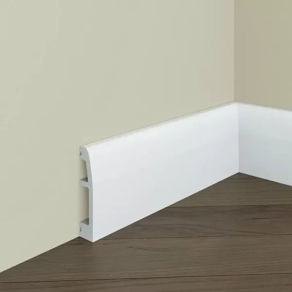 Plintă podea Manavi S2, polimer rigid, dreaptă, 69x14x2000 mm