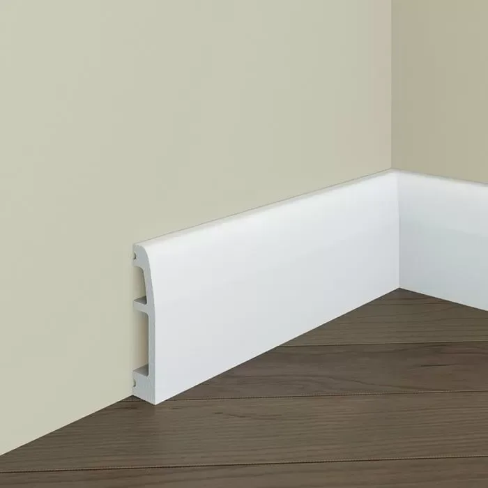 Plintă podea Manavi S2, polimer rigid, dreaptă, 69x14x2000 mm