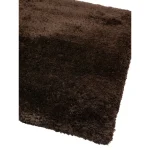 Covor pufos dark maro lucrat manual modern model uni Plush Dark Chocolate 75 mm 140x200 cm PLUS140200CHOC
