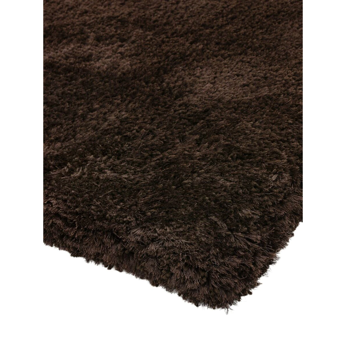 Covor pufos dark maro lucrat manual modern model uni Plush Dark Chocolate 75 mm 200x300 cm PLUS200300CHOC