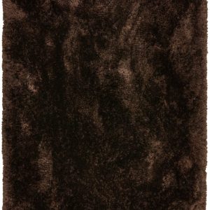 Covor pufos dark maro lucrat manual modern model uni Plush Dark Chocolate 75 mm 120x170 cm PLUS120170CHOC