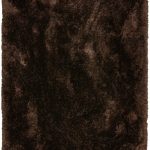 Covor pufos dark maro lucrat manual modern model uni Plush Dark Chocolate 75 mm 70×140 cm PLUS070140CHOC