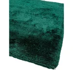 Covor pufos verde lucrat manual modern model uni Plush Emerald 75 mm 70x140 cm PLUS070140EMER