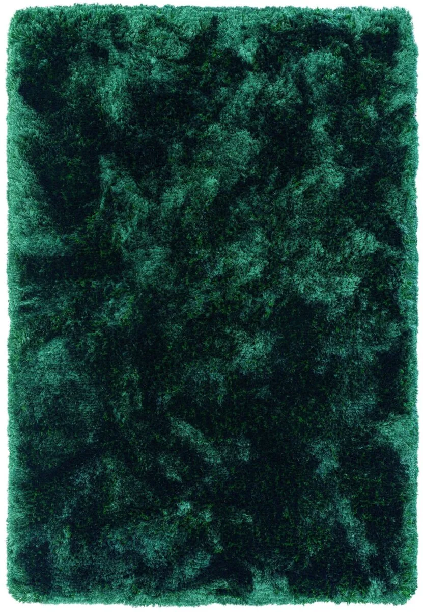 Covor pufos verde Plush Emerald, fir inalt, 160×230 cm