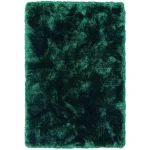 Covor pufos verde lucrat manual modern model uni Plush Emerald 75 mm 200×300 cm PLUS200300EMER