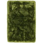 Covor pufos verde lucrat manual modern model uni Plush Green 75 mm 200×300 cm PLUS200300GREE