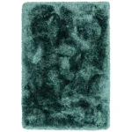 Covor pufos petrol lucrat manual modern model uni Plush Petrol 75 mm 160x230 cm PLUS160230PETR