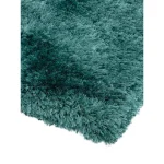 Covor pufos petrol lucrat manual modern model uni Plush Petrol 75 mm 160x230 cm PLUS160230PETR