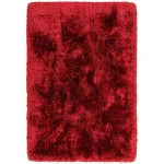 Covor pufos rosu lucrat manual modern model uni Plush Red 75 mm 120×170 cm PLUS120170REDD