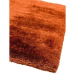 Covor pufos lucrat manual modern model uni Plush Rust 75 mm 160x230 cm PLUS160230RUST