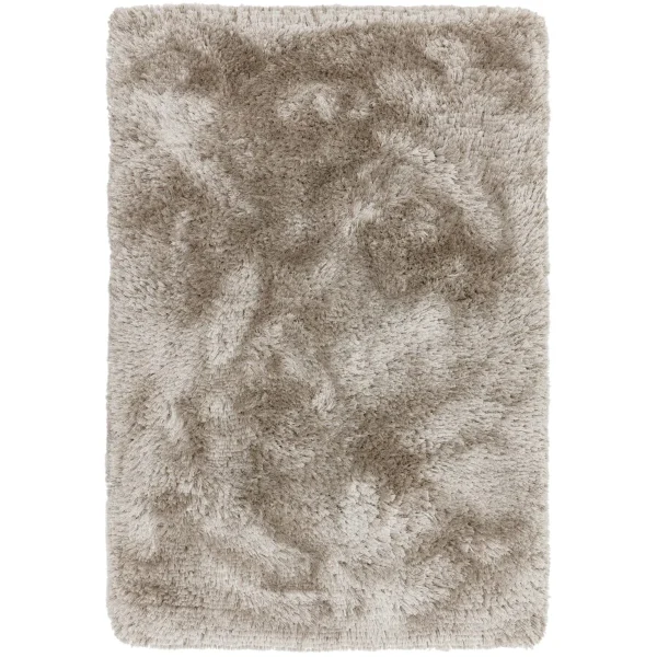 Covor pufos sand lucrat manual modern model uni Plush Sand 75 mm 160x230 cm PLUS160230SAND