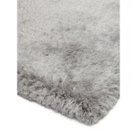 Covor pufos argintiu lucrat manual modern model uni Plush Silver 75 mm 120x170 cm PLUS120170SILV