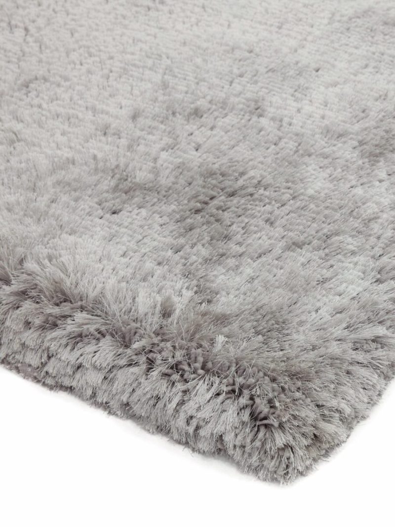 Covor pufos argintiu lucrat manual modern model uni Plush Silver 75 mm 120x170 cm PLUS120170SILV - imagine 4