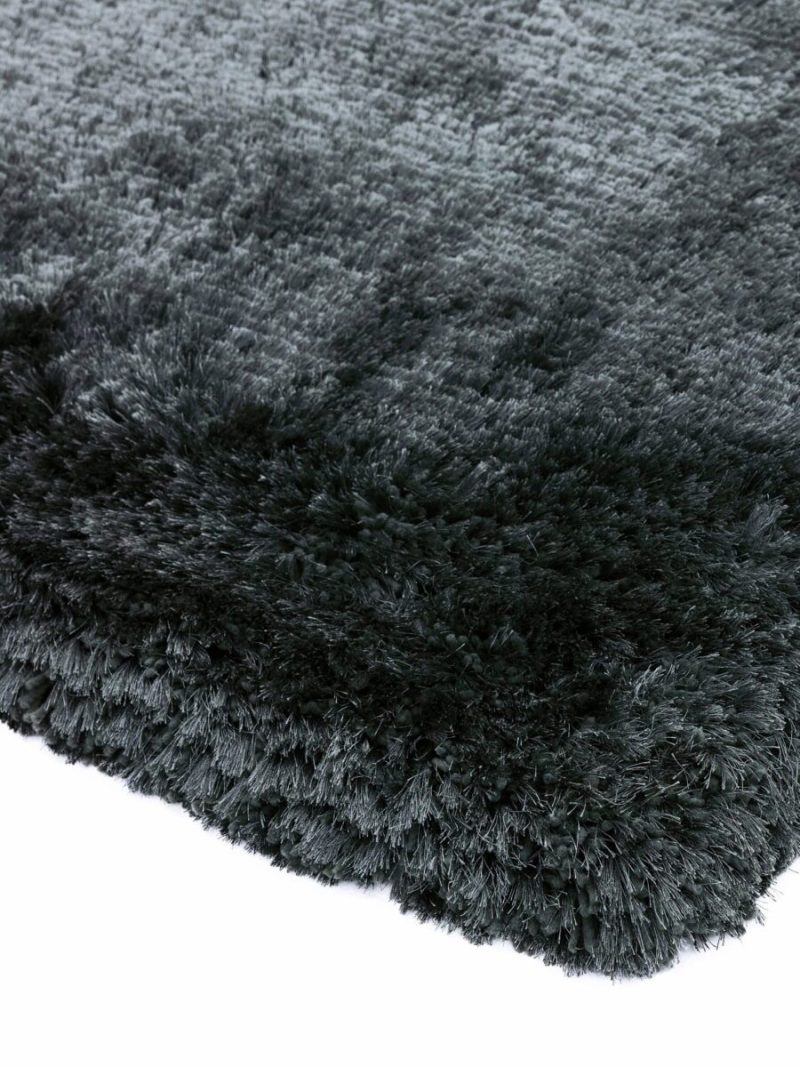 Covor pufos gri lucrat manual modern model uni Plush Slate 75 mm 120x170 cm PLUS120170SLAT - imagine 4