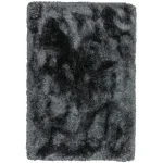 Covor pufos gri lucrat manual, 160×230 cm, Plush Slate