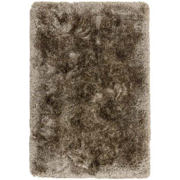 Covor pufos lucrat manual taupe, 160x230 cm, colectia Plush