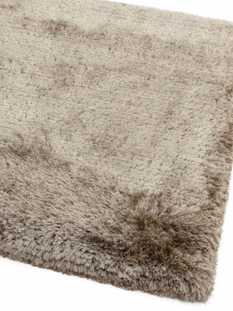 Covor pufos taupe lucrat manual modern model uni Plush Taupe 75 mm 120x170 cm PLUS120170TAUP - imagine 4