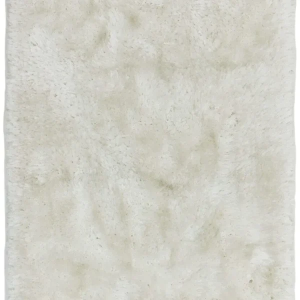 Covor pufos alb lucrat manual modern model uni Plush White 75 mm 140x200 cm PLUS140200WHIT