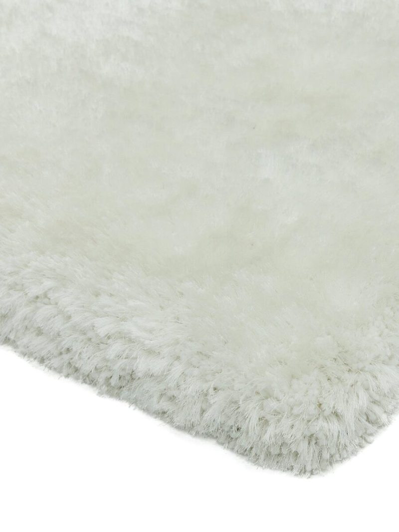 Covor pufos alb lucrat manual modern model uni Plush White 75 mm 140x200 cm PLUS140200WHIT - imagine 4