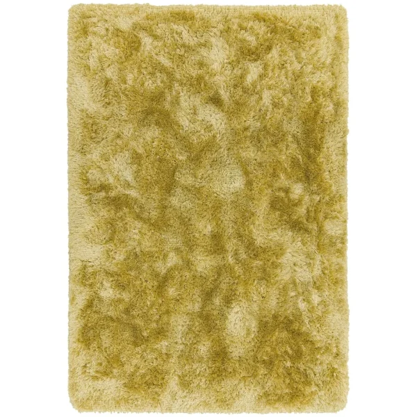 Covor pufos galben lucrat manual modern model uni Plush Yellow 75 mm 160x230 cm PLUS160230YELL