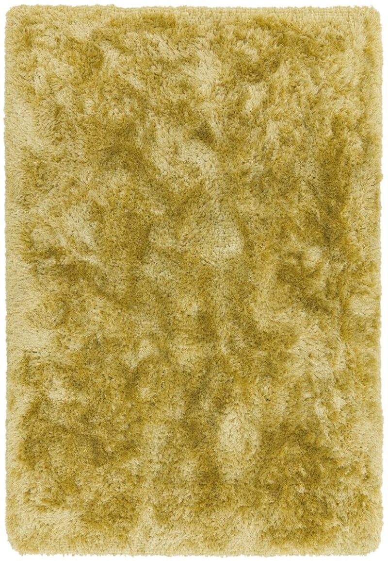 Covor pufos galben lucrat manual modern model uni Plush Yellow 75 mm 200x300 cm PLUS200300YELL - imagine 2