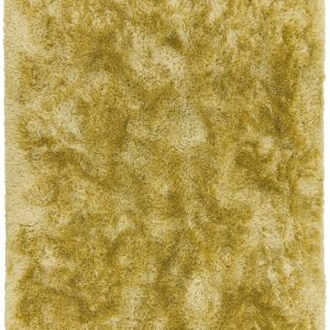 Covor pufos galben lucrat manual modern model uni Plush Yellow 75 mm 120x170 cm PLUS120170YELL