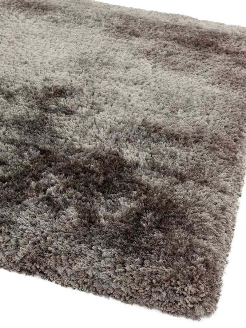 Covor pufos zinc lucrat manual modern model uni Plush Zinc 75 mm 200x300 cm PLUS200300ZINC - imagine 3