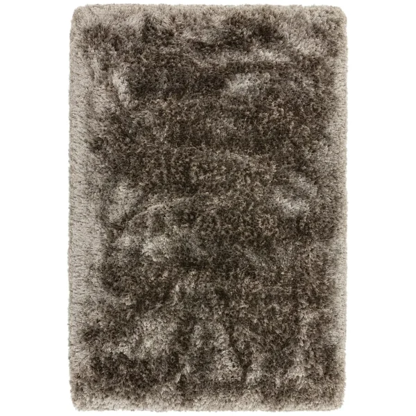 Covor pufos zinc lucrat manual modern model uni Plush Zinc 75 mm 160x230 cm PLUS160230ZINC