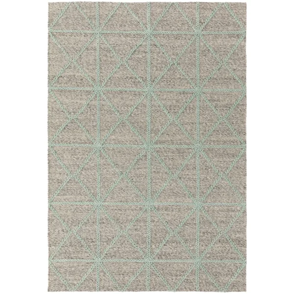 Covor pufos mint lucrat manual modern model uni Prism Mint 75 mm 120x170 cm PRIS120170MINT