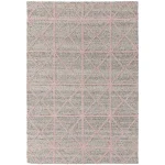 Covor pufos roz lucrat manual modern model uni Prism Pink 75 mm 200x290 cm PRIS200290PINK
