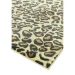 Covor lucrat manual modern model animal print Quantum Leopard 8 mm 120x170 cm QUAN120170QU01