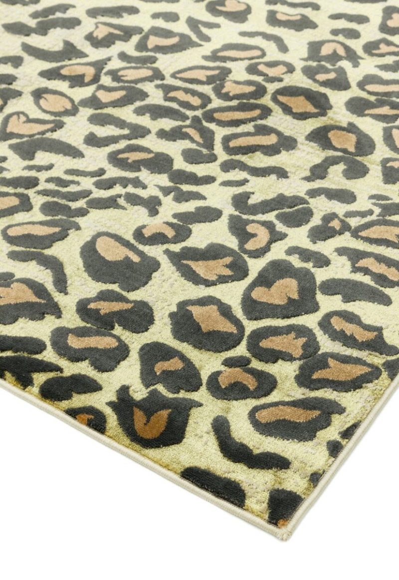 Covor lucrat manual modern model animal print Quantum Leopard 8 mm 120x170 cm QUAN120170QU01 - imagine 4