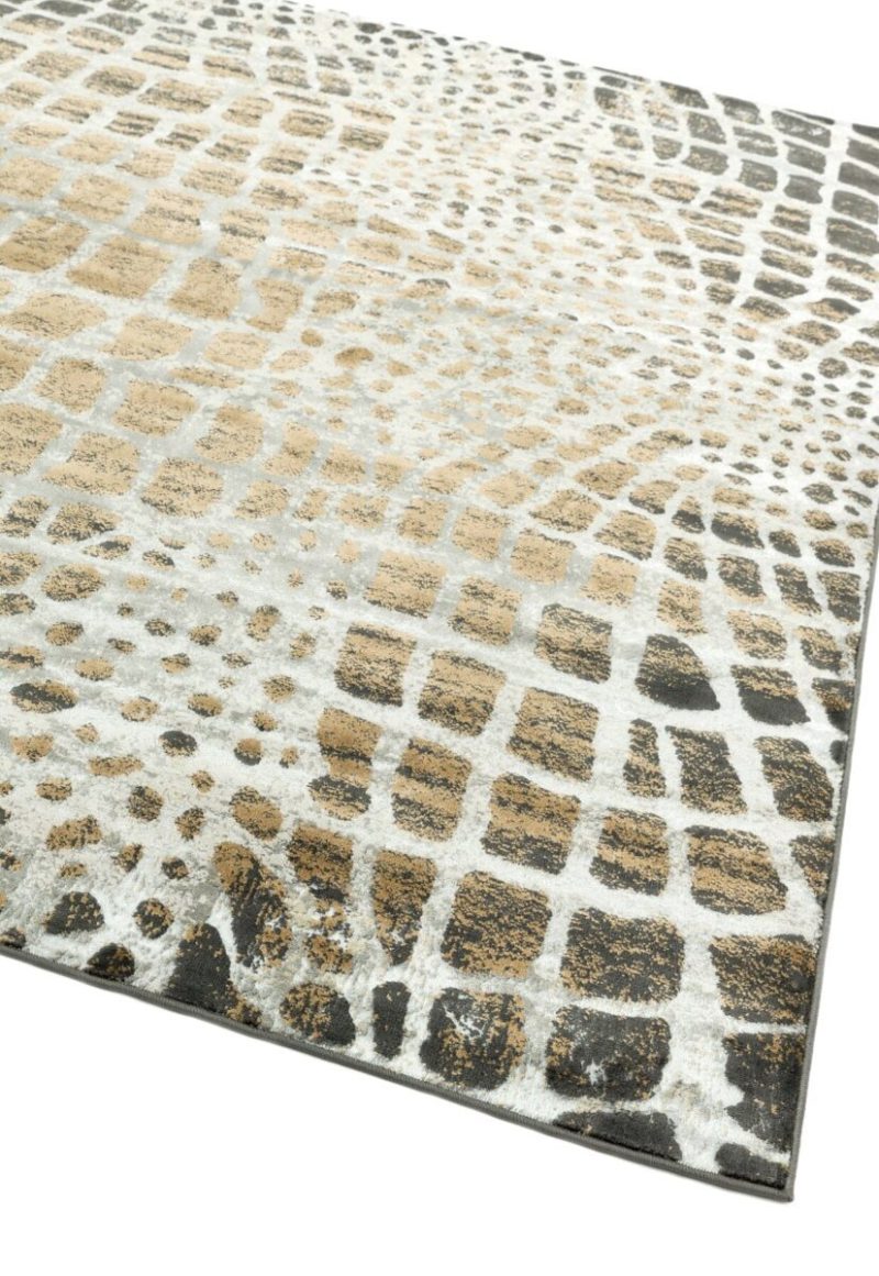Covor lucrat manual modern model animal print Quantum Giraffe 8 mm 80x150 cm QUAN080150QU02 - imagine 3
