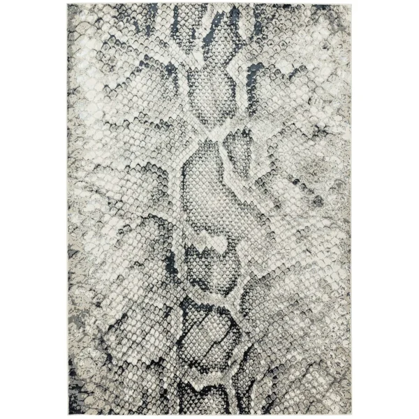 Covor lucrat manual modern model animal print Quantum Snake 8 mm 200x290 cm QUAN200290QU03