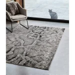Covor lucrat manual modern model animal print Quantum Snake 8 mm 80x150 cm QUAN080150QU03