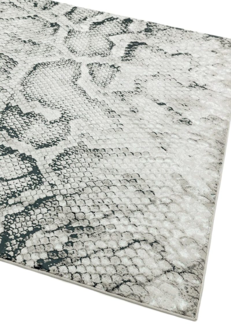 Covor lucrat manual modern model animal print Quantum Snake 8 mm 200x290 cm QUAN200290QU03 - imagine 4