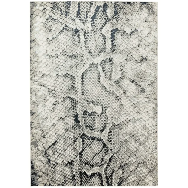 Covor lucrat manual modern model animal print Quantum Snake 8 mm 160x230 cm QUAN160230QU03