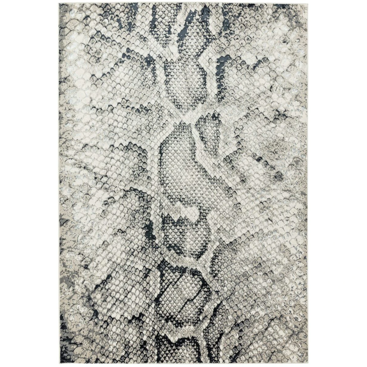 Covor lucrat manual modern model animal print Quantum Snake 8 mm 80x150 cm QUAN080150QU03
