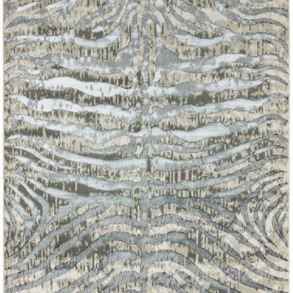 Covor lucrat manual modern model animal print Quantum Zebra 8 mm 160x230 cm QUAN160230QU04