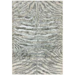 Covor lucrat manual modern model animal print Quantum Zebra 8 mm 80×150 cm QUAN080150QU04