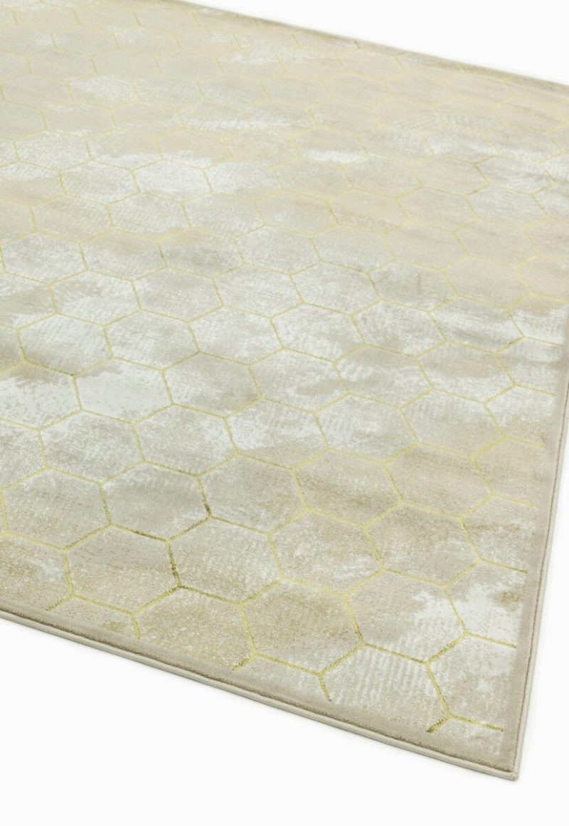 Covor lucrat manual modern model animal print Quantum Honeycomb 8 mm 120x170 cm QUAN120170QU05 - imagine 3