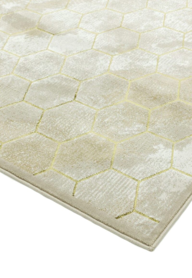 Covor lucrat manual modern model animal print Quantum Honeycomb 8 mm 80x150 cm QUAN080150QU05 - imagine 4