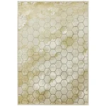 Covor lucrat manual modern model animal print Quantum Honeycomb 8 mm 200×290 cm