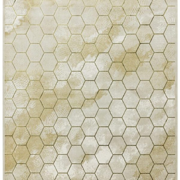 Covor lucrat manual modern model animal print Quantum Honeycomb 8 mm 80x150 cm QUAN080150QU05