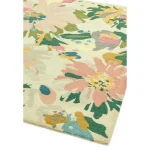 Covor pufos din lână lucrat manual modern model geometric abstract Reef Floral Pink Multi 10 mm 160x230 cm REEF1602300010
