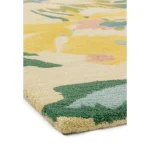 Covor pufos din lână lucrat manual modern model geometric abstract Reef Floral Pink Multi 10 mm 160x230 cm REEF1602300010