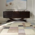 Covor pufos din lână lucrat manual modern model geometric abstract Reef Blocks Pastel 10 mm 200×290 cm REEF2002900017