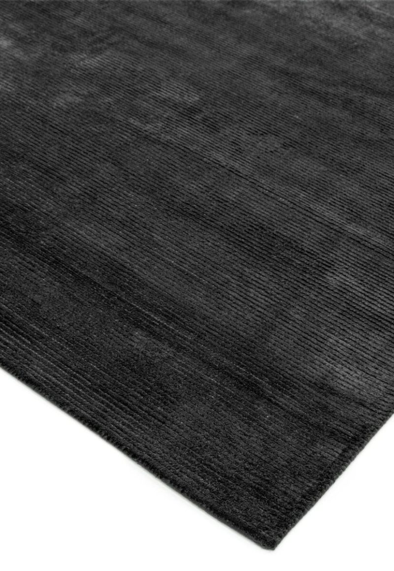 Covor pufos gri lucrat manual modern model uni Reko Charcoal 5 mm 200x300 cm REKO200300CHAR - imagine 4